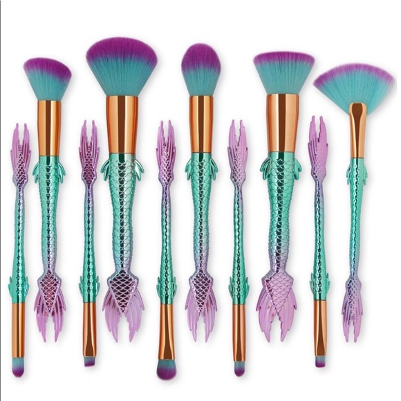 Makeup Brushes 10 pcs Foundation - Picture 2 of 3